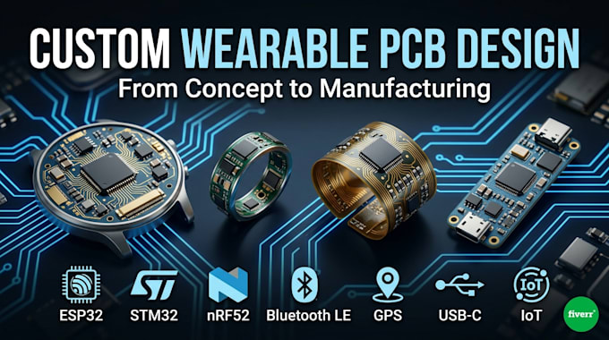 do wearable pcb for smartwatch, smart ring and fitness tracker