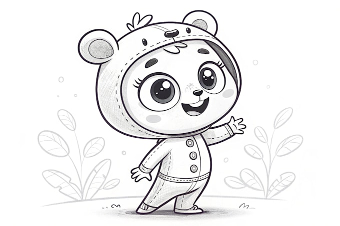 draw cute cartoon character