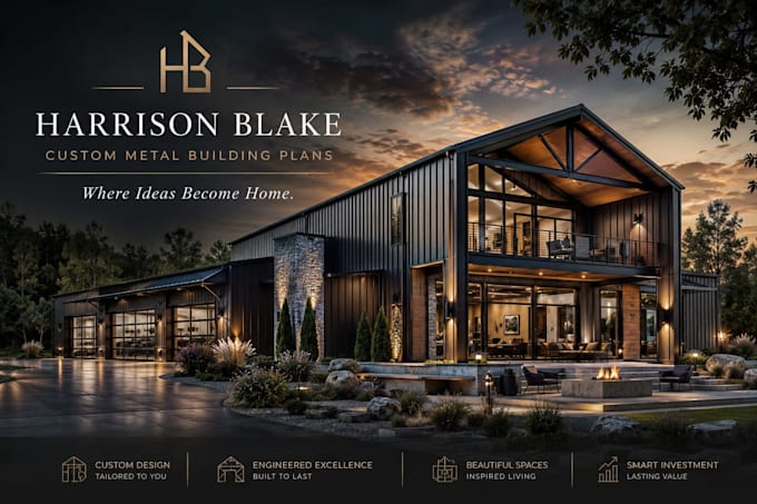 design custom barndominium plans and metal building plans
