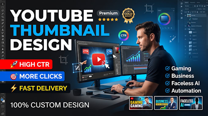 youtube thumbnail video editing SEO monetization automation faceless channels