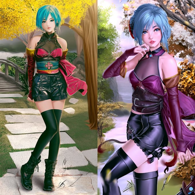 do a anime character