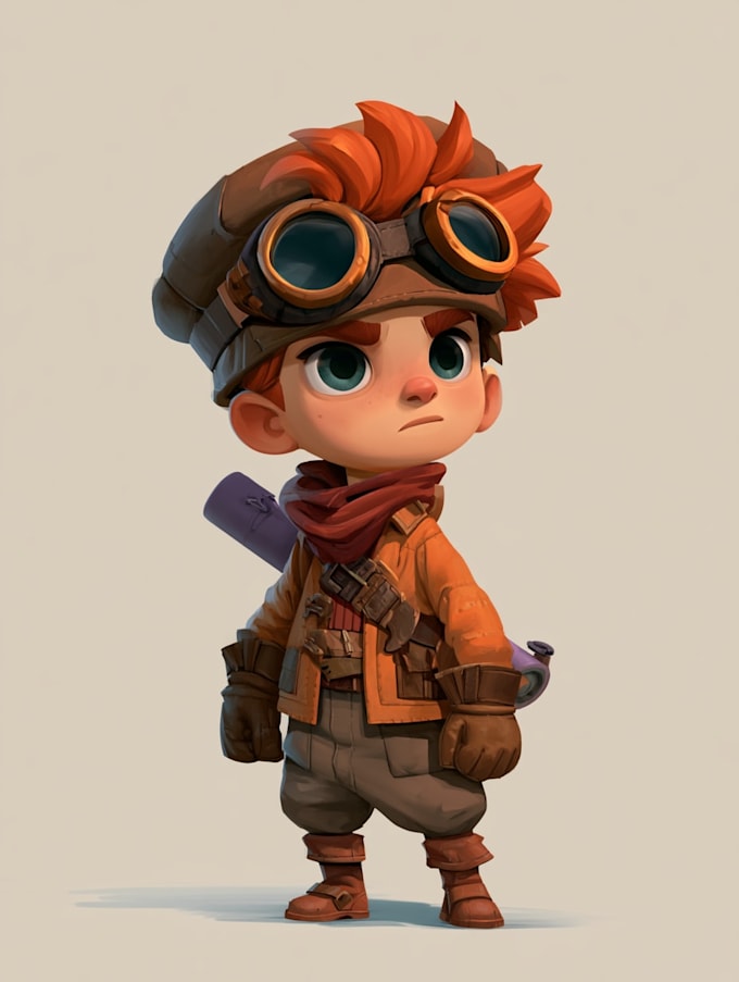 2d game character illustration