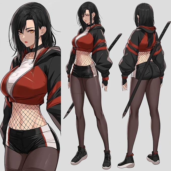 do anime character sheet