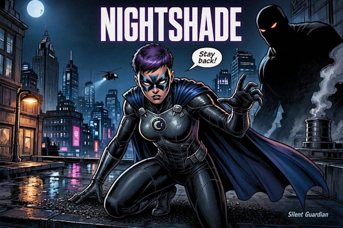 do a superhero comic