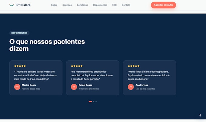 create a modern responsive landing page