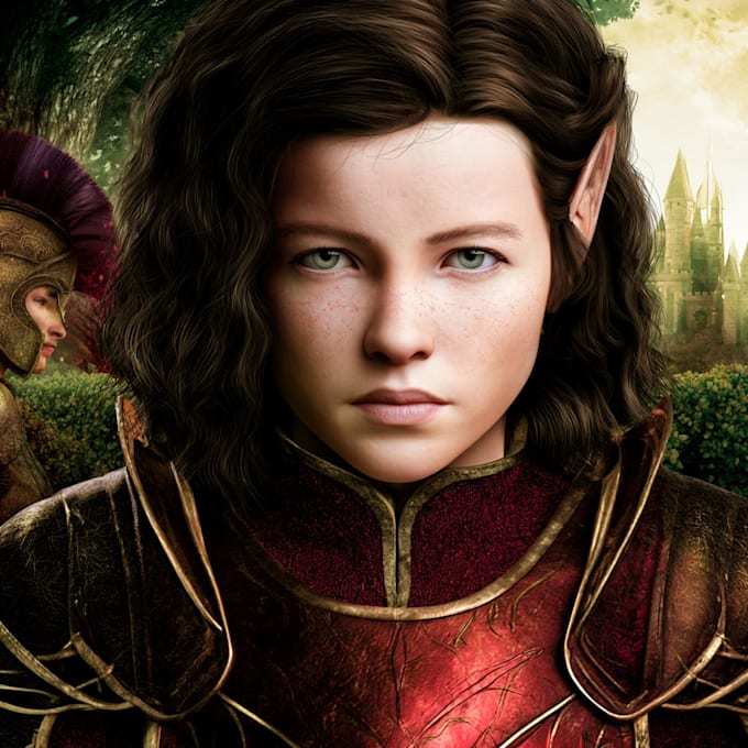 create fantasy character portrait art