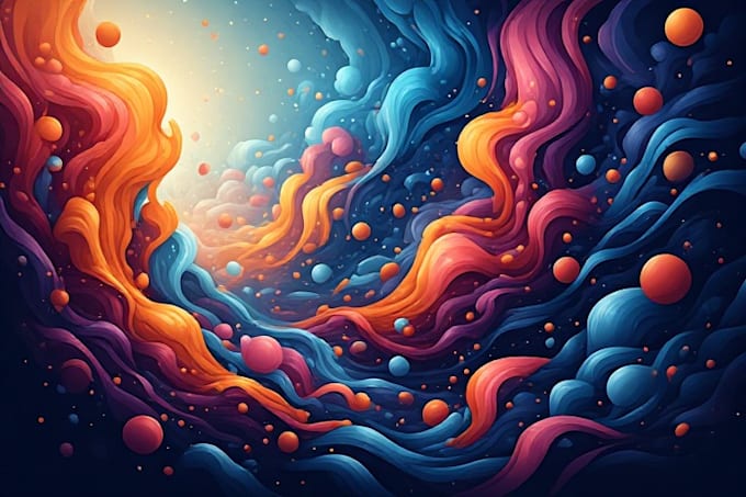 create unique digital abstract art