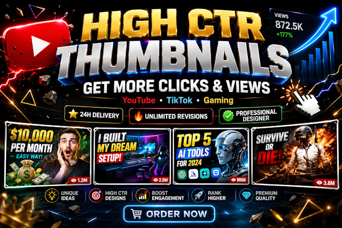 make high ctr thumbnail for more clicks