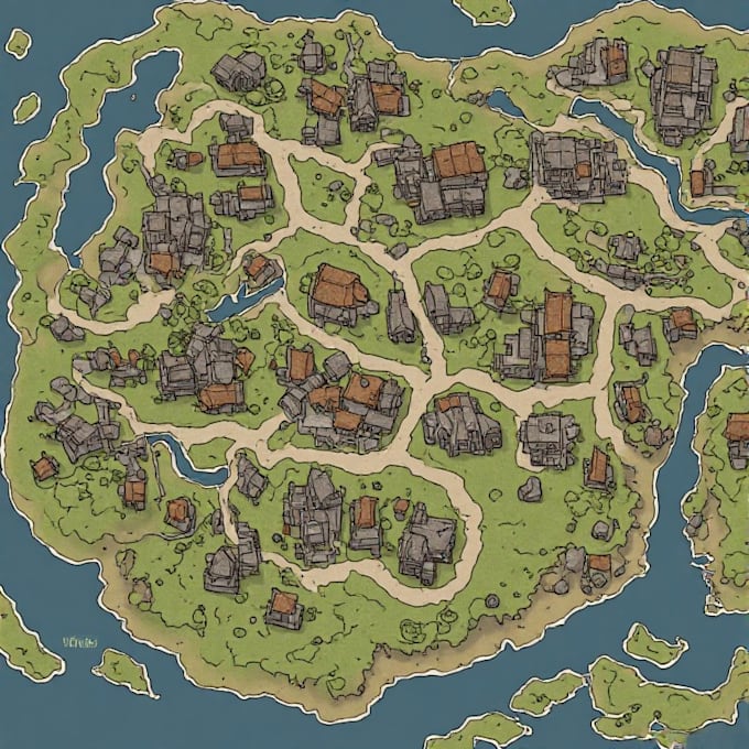 dnd regional map fantasy map, battle map city and rpg maps