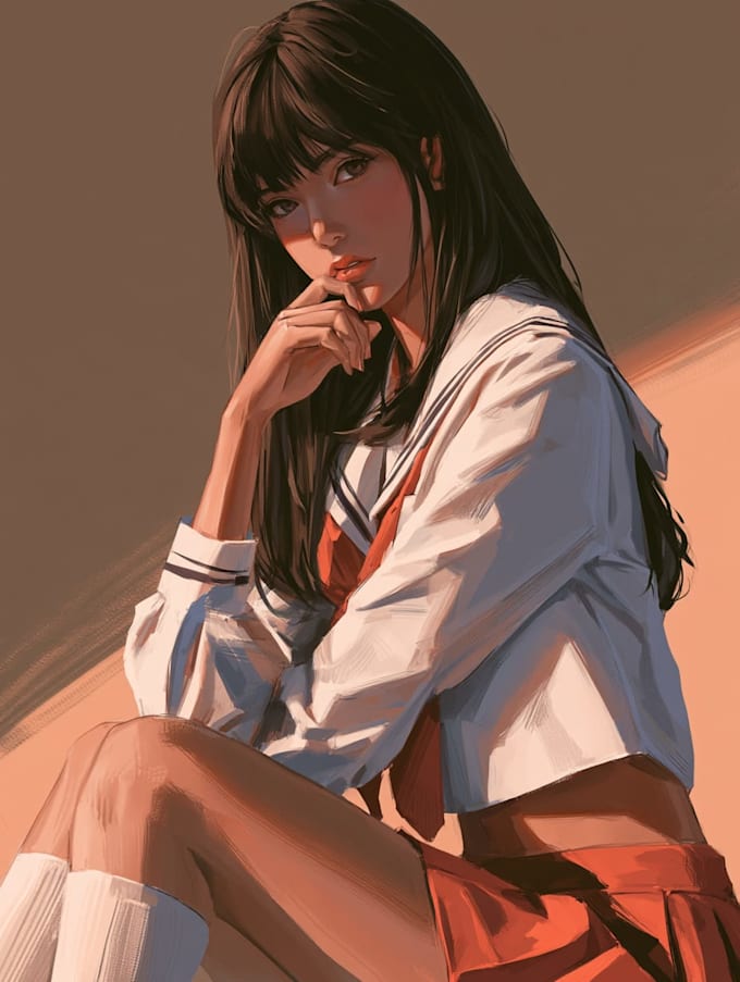 draw custom anime character for you