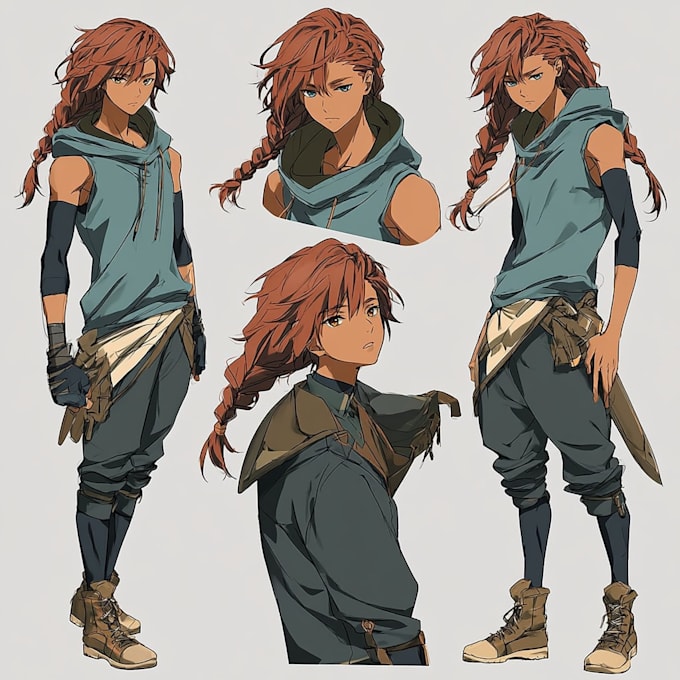 draw character sheet for your anime character