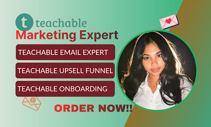 setup teachable student email engagement teachable course drip campaign upsell