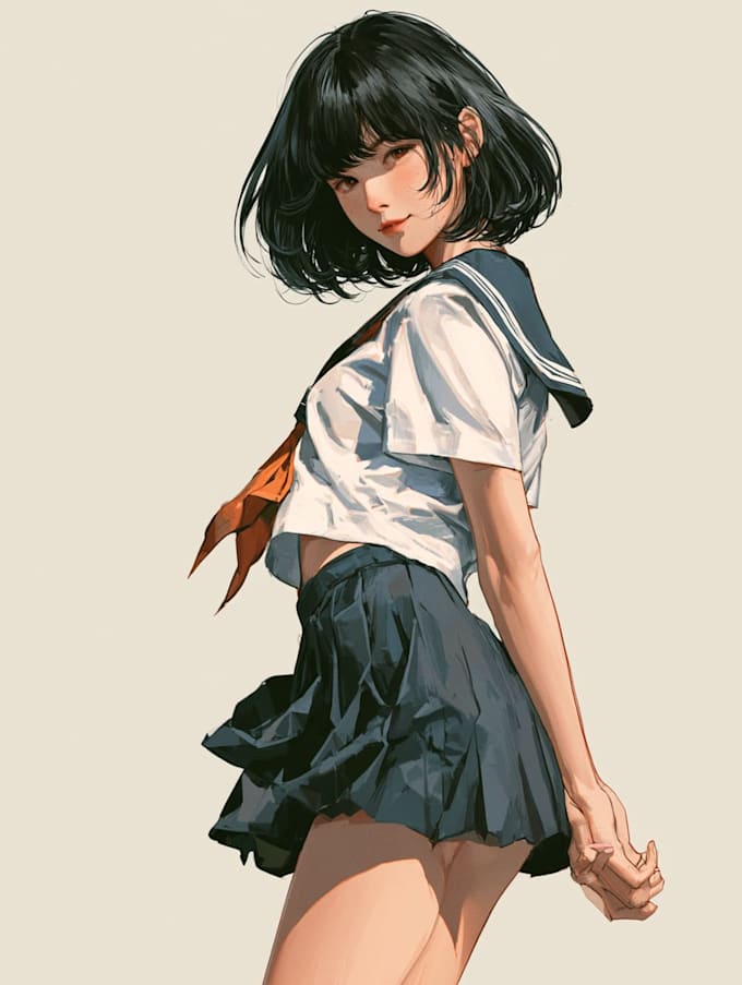 do a anime character