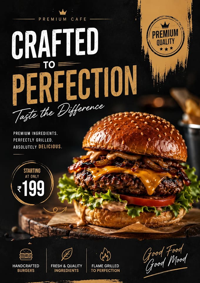 design food flyer, poster, banner and menu