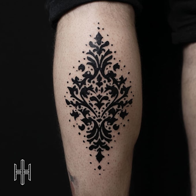create your dark blackwork tattoo design