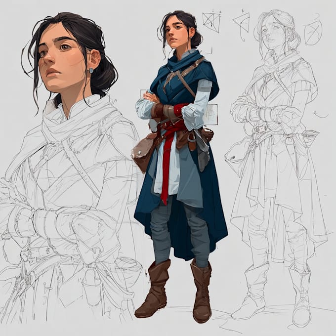 draw your dnd art or ttrpg character design or illustration