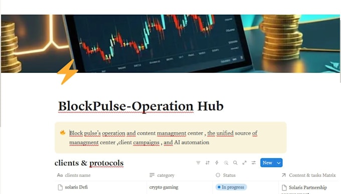 build custom notion workspace and database