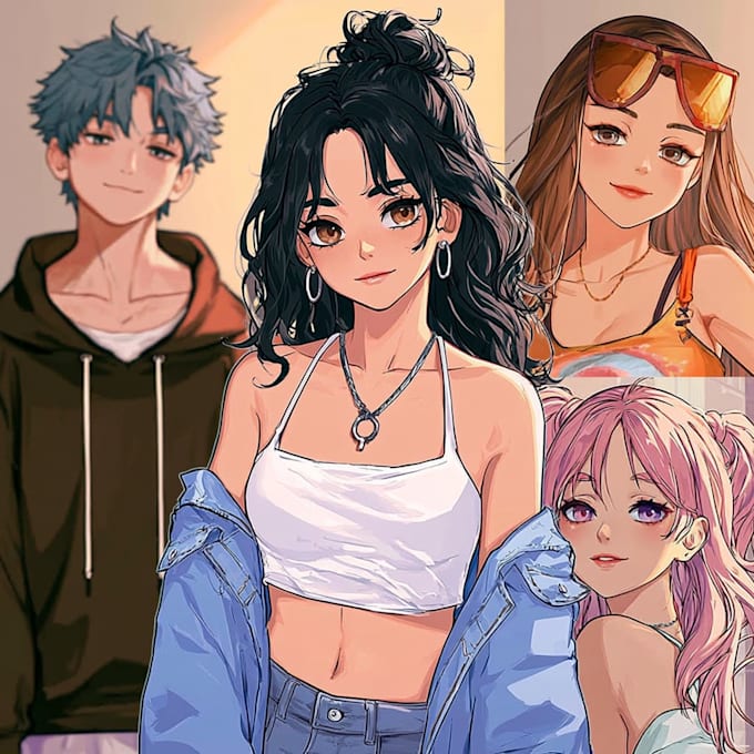 do anime character sheet for you