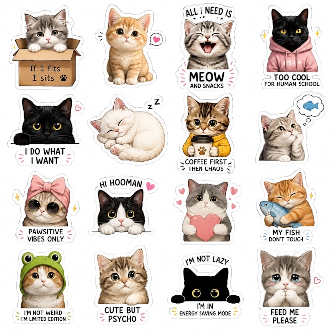 ready to sell everyday life stickers