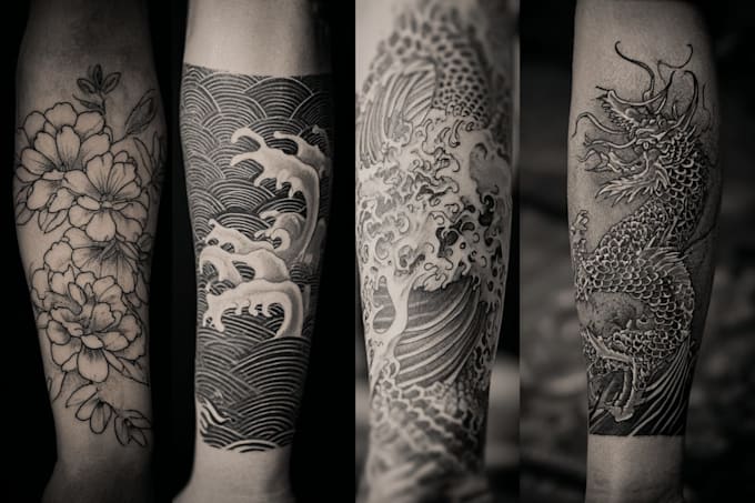 design a japanese tattoo art design