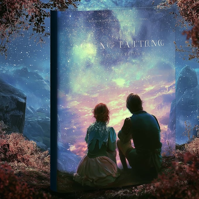 design magical romantic fantasy book covers