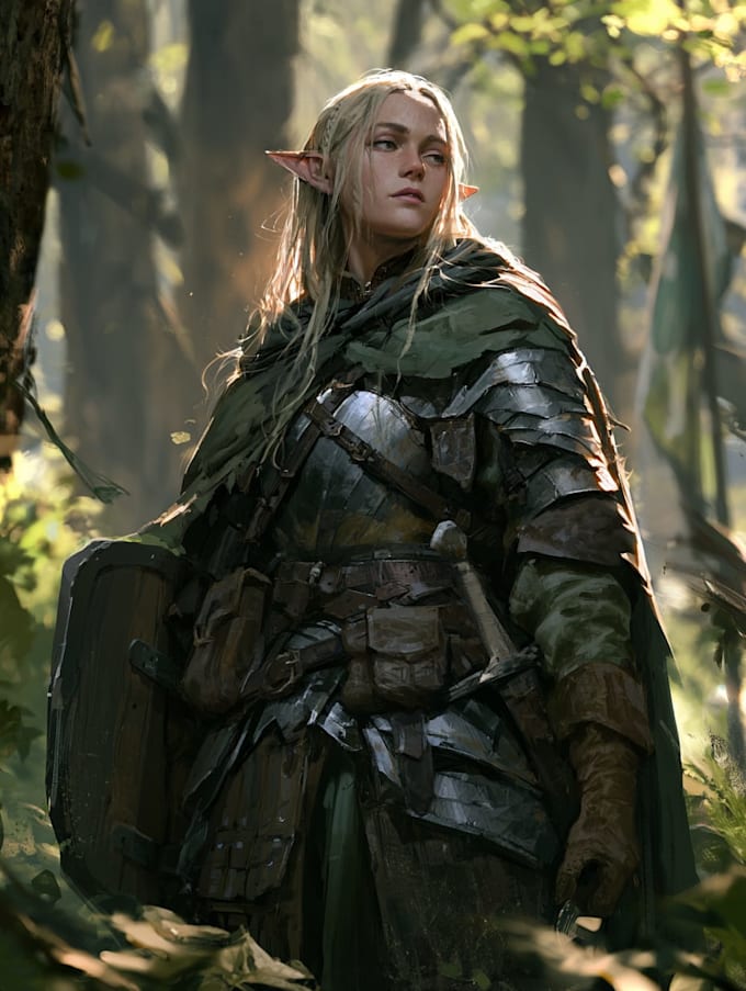 fantasy dnd character illustration