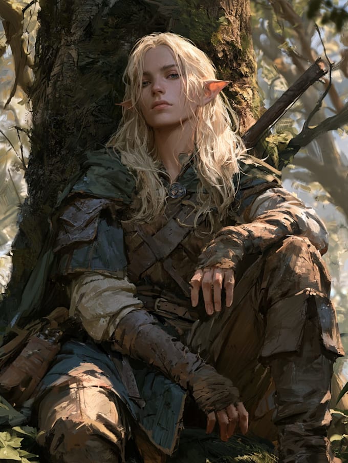 fantasy dnd character illustration