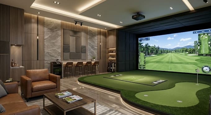 design realistic 3d putting greens, golf courses, simulators, and landscape park