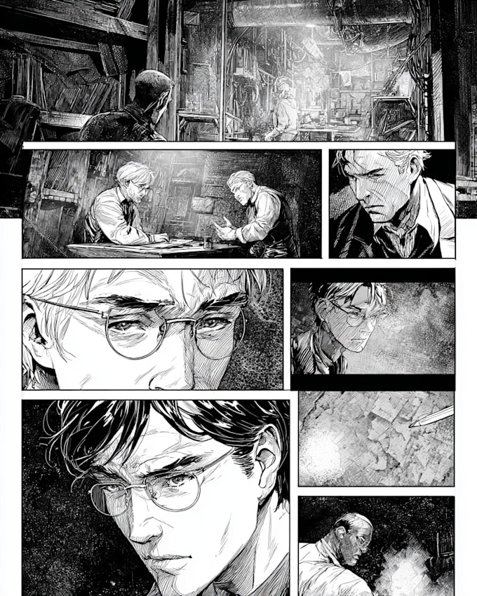 draw special comic illustration or graphic novel