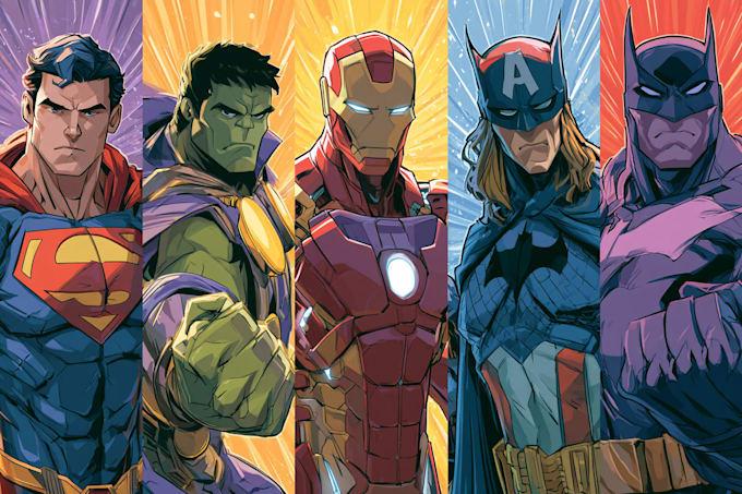 comic book illustration with comic book illustrator