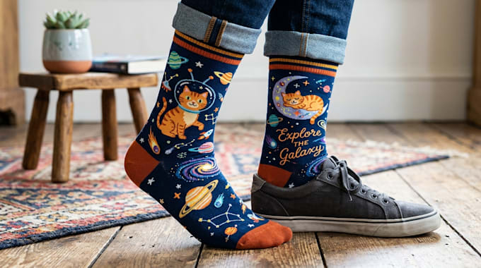 design custom and unique socks design