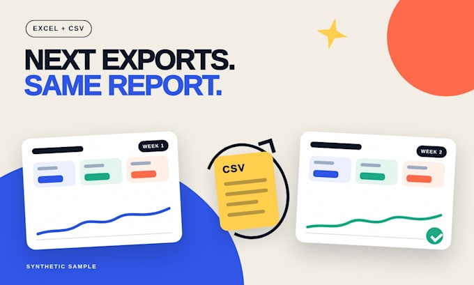 turn messy excel or CSV exports into a refreshable report