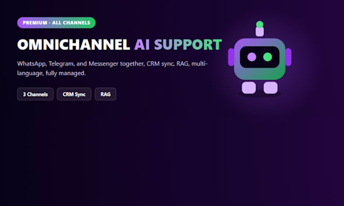 build an ai chatbot for whatsapp, telegram and messenger