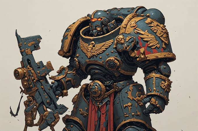 paint custom warhammer 40k characters, armies, and vehicles