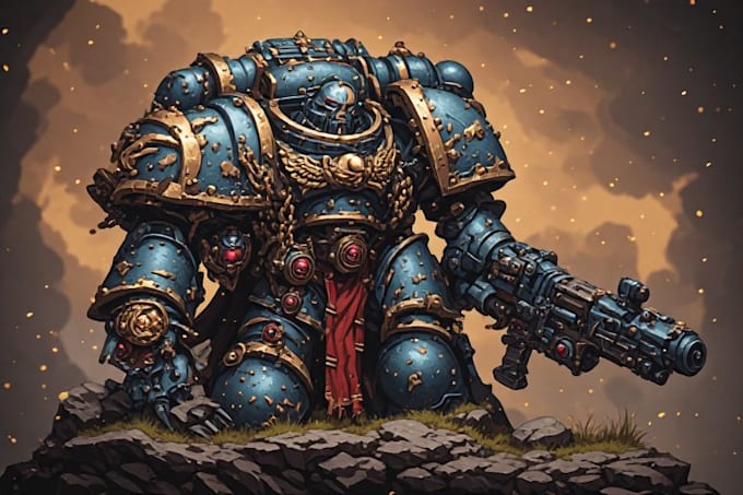 illustrate your warhammer, 40k, wargaming miniatures