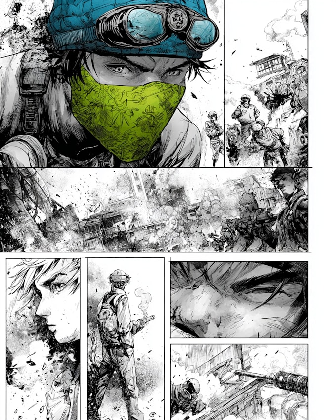 draw nsfw comic page manga illustration webtoon comic sfw