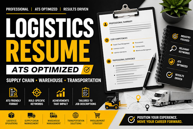 write an ats logistics and supply chain resume