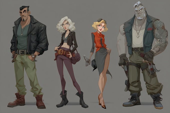 character design in comic style