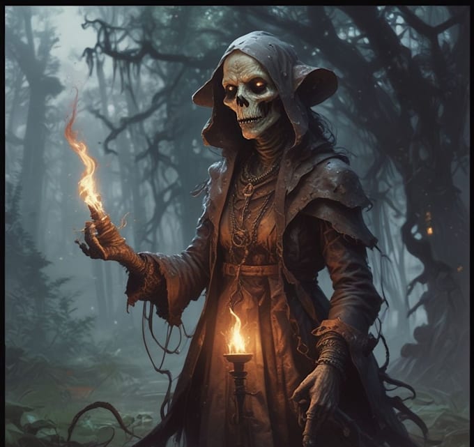 design terrifying fantasy horror characters