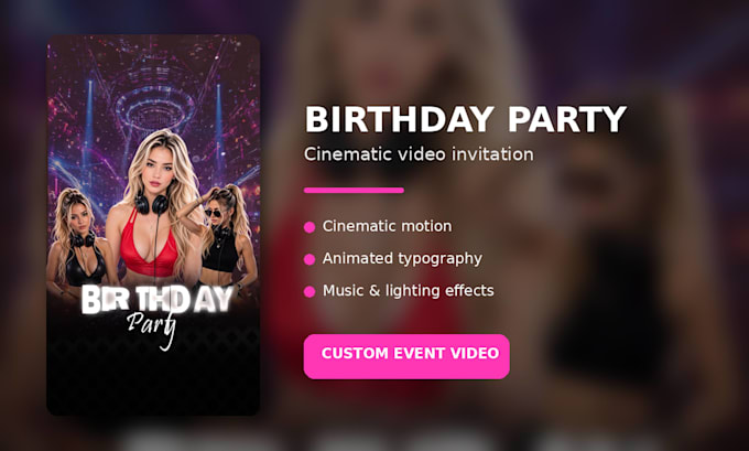 create a professional video invitation for your event