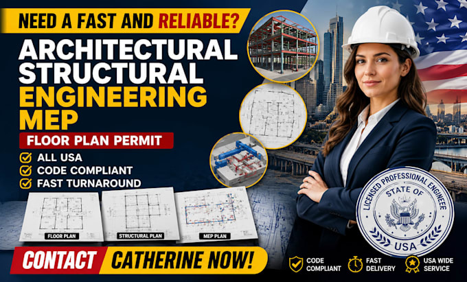 s tamp review all usa architectural structural engineering mep floor plan permit