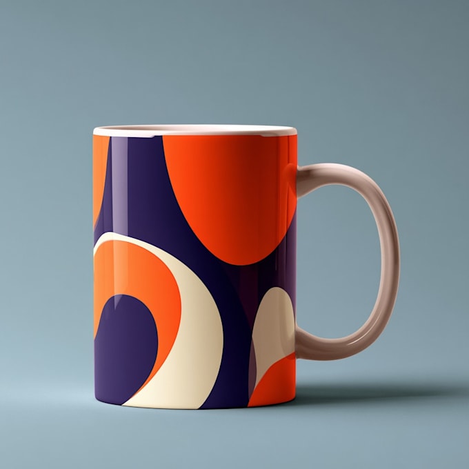 typography and custom coffee mug design