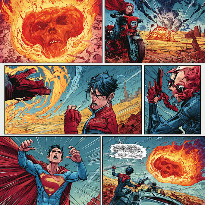 make a professional comic book page