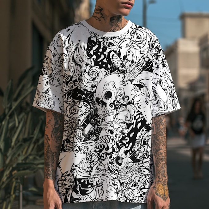 create custom streetwear t shirt design