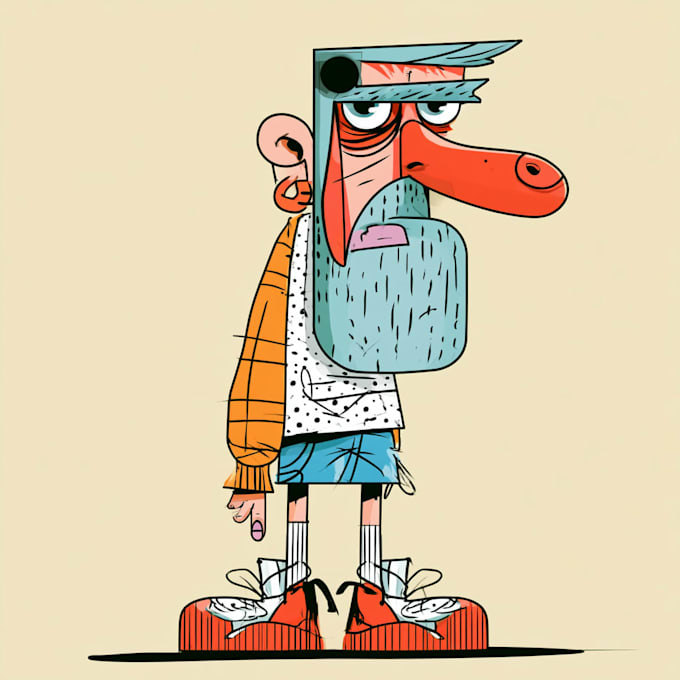 design a cartoon character