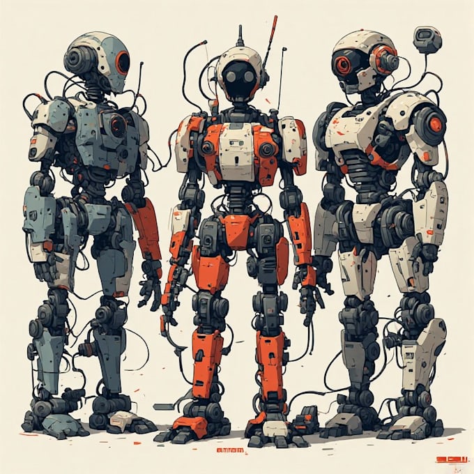 design spectacular robots, cyborgs and mechs