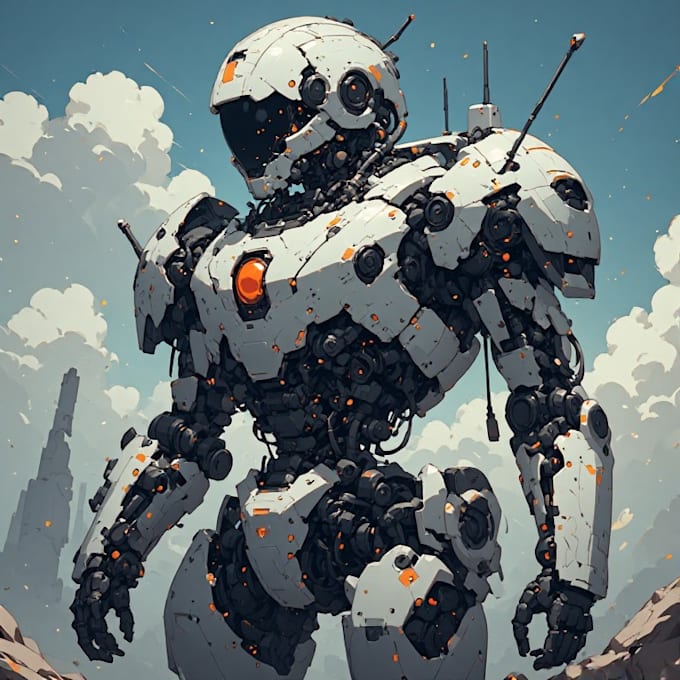 design spectacular robots, cyborgs and mechs