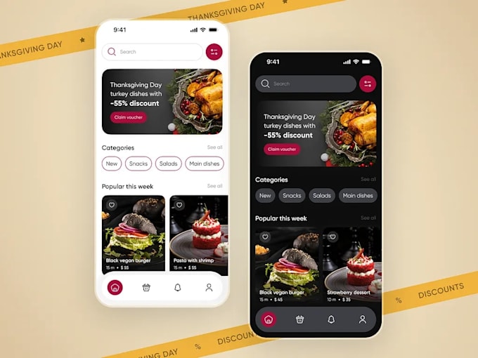 develop a food delivery app, restaurants app, delivery app or food app