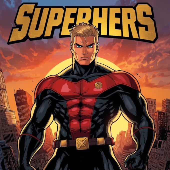 superhero character for comics