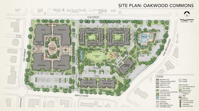professionally draw map illustration or site plan